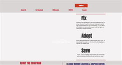 Desktop Screenshot of fixadoptsave.org